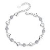Bracelet en argent Sterling 925 en forme de cœur